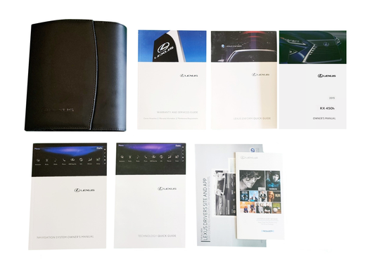 2015 Lexus RX 450h Owner's Manual Set