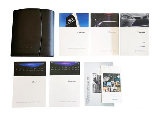 2016 Lexus CT 200h Owner's Manual Set