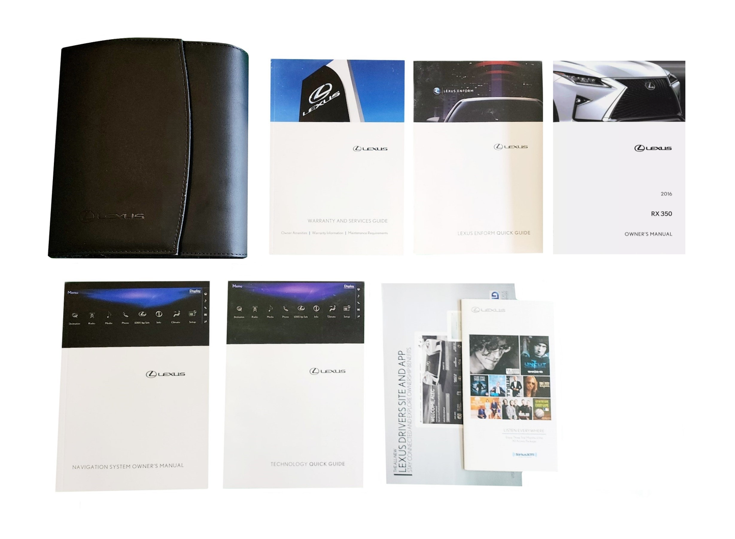 2016 Lexus RX 350 Owner's Manual Set