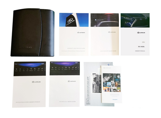 2016 Lexus RX 450h Owner's Manual Set