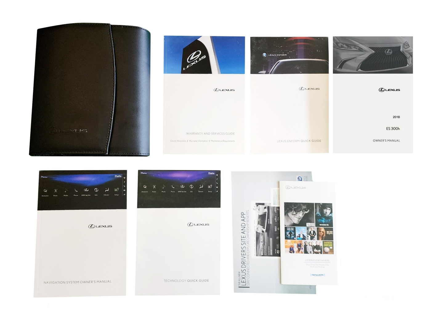 2018 Lexus ES 300h Owner's Manual Set