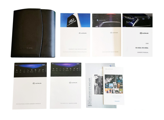 2018 Lexus RX 450hL 450h Owner's Manual Set