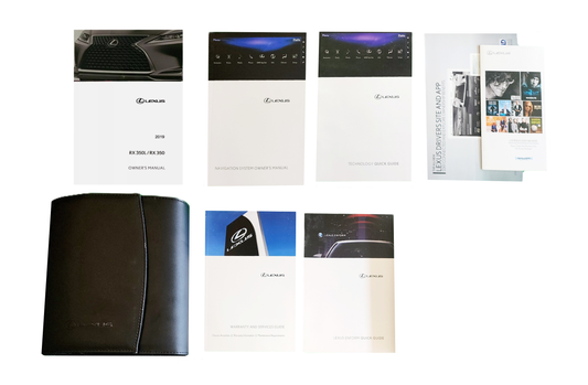 2019 Lexus RX 350 350L Owner's Manual Set