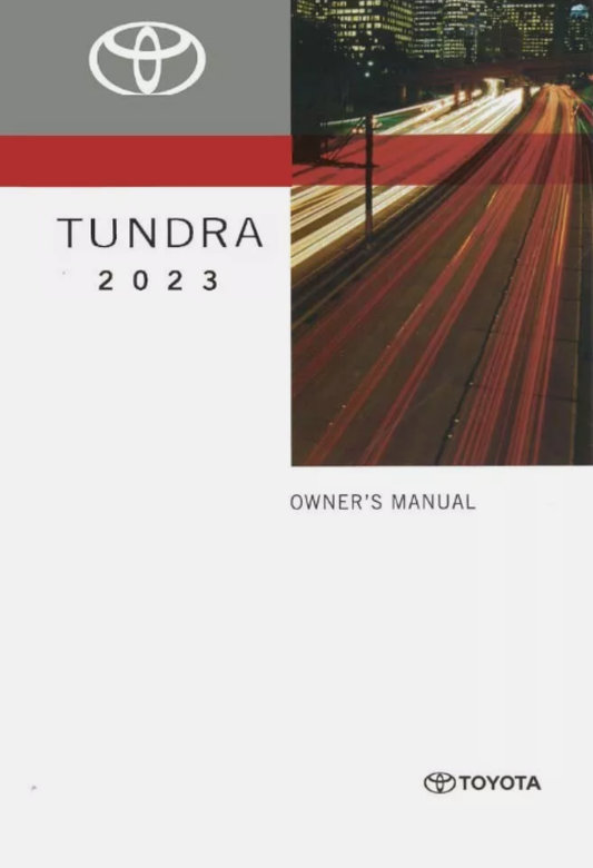 2023 Toyota Tundra Owner's Manual