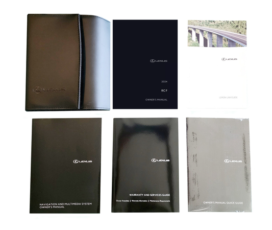 2024 Lexus RC F Owner's Manual Set