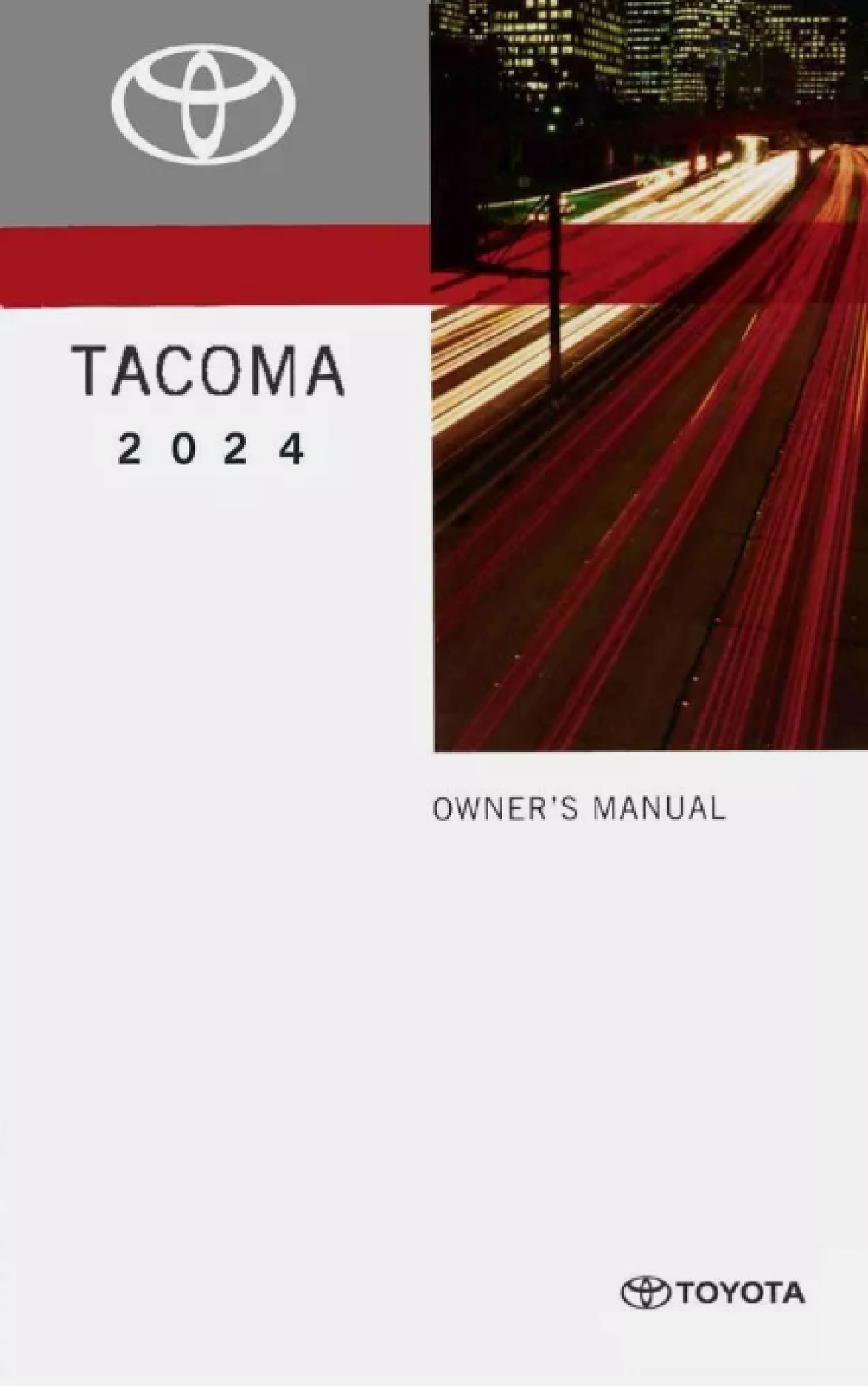 2024 Toyota Tacoma Owner's Manual